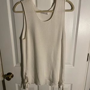 Tank top with side tie detail
